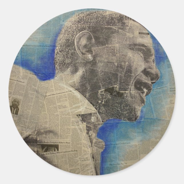 Adesivo Redondo Obama '08 (Frente)