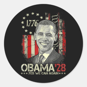 Adesivo Redondo Obama 2028 _2
