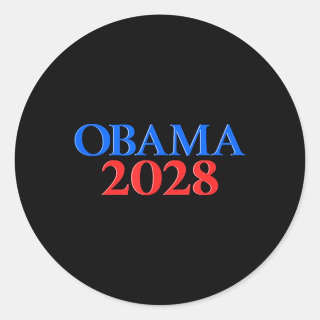 Adesivo Redondo Obama 2028 _9 (Frente)