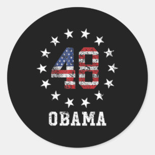 Adesivo Redondo Obama 2028 Vota Obama Para A Eleição Do Presidente