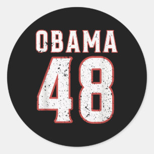 Adesivo Redondo Obama 48 O Presidente Dos Eua América 2028