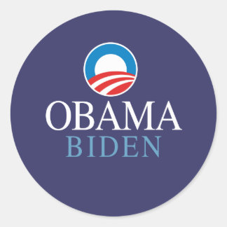 Adesivo Redondo Obama Biden