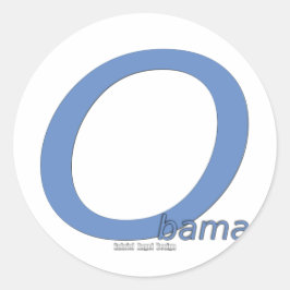 Adesivo Redondo Obama Big O