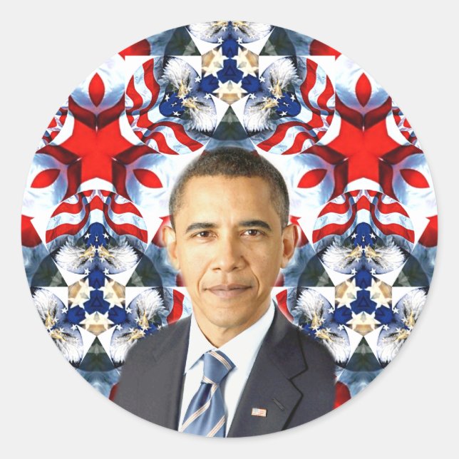 Adesivo Redondo Obama,EUA_ (Frente)