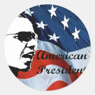 Adesivo Redondo Obama Gifts 2