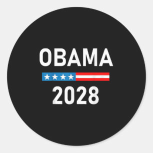 Adesivo Redondo Obama Para O Presidente Obama 2028