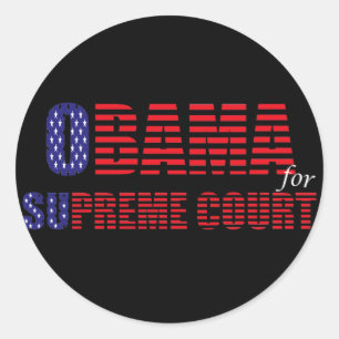 Adesivo Redondo Obama para o Sticker do Supremo Tribunal