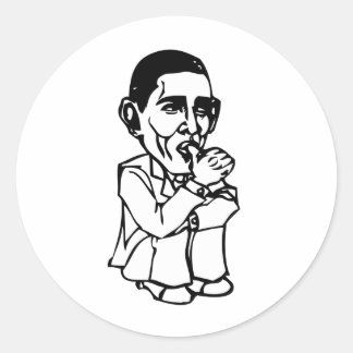 Adesivo Redondo Obama precisa de uma mudança fralda