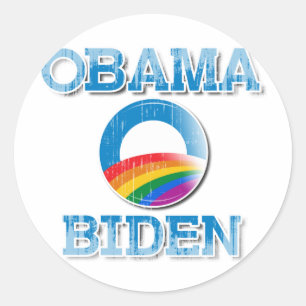 ADESIVO REDONDO OBAMA PRIDE