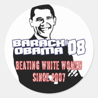 ADESIVO REDONDO OBAMA-STICKER