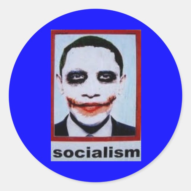 Adesivo Redondo Obama Sticker (Frente)