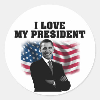 ADESIVO REDONDO OBAMA STIKER