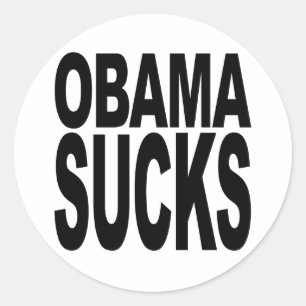 Adesivo Redondo Obama suga