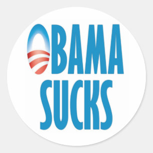 Adesivo Redondo Obama suga