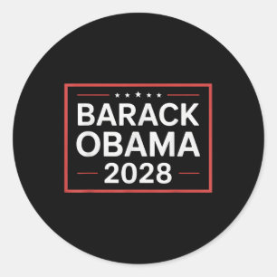 Adesivo Redondo Obama Vintage Presidente 2028 Obama _19