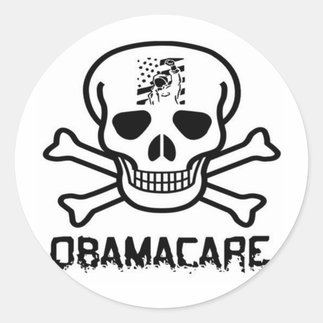 Adesivo Redondo Obamacare (Frente)