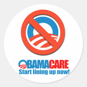 Adesivo Redondo Obamacare - comece alinhar agora