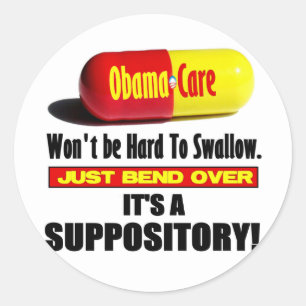 Adesivo Redondo ObamaCare - Suppository