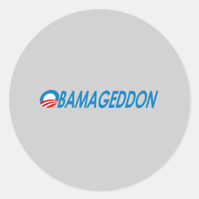 Adesivo Redondo Obamageddon (Frente)