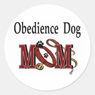 Adesivo Redondo Obediência de Cães Presentes da Mãe