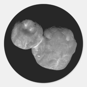 Adesivo Redondo Objeto Ultima Thule Arrokoth Kuiper Belt