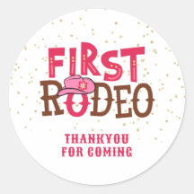 Obrigada Caubói Selvagem Rosa 1º Aniversário