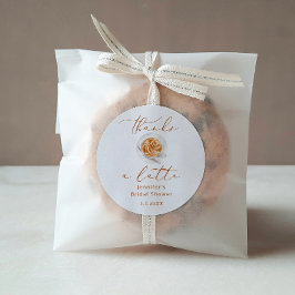 Adesivo Redondo Obrigada por um chá de noiva incrível