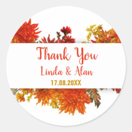 Adesivo Redondo Obrigado