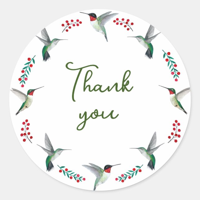 Adesivo Redondo Obrigado (Frente)