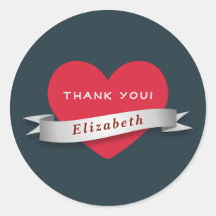 Adesivo Redondo Obrigado