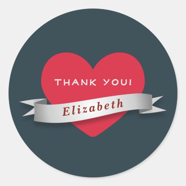 Adesivo Redondo Obrigado (Frente)