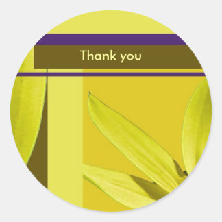 Adesivo Redondo Obrigado