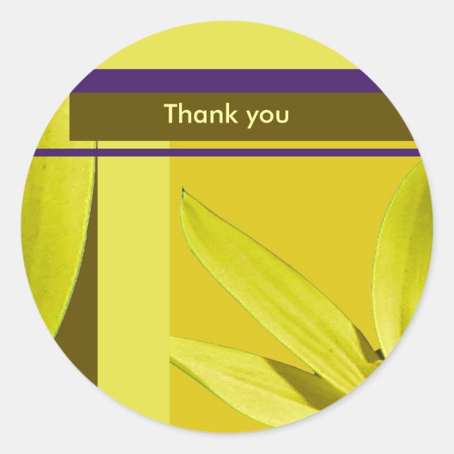 Adesivo Redondo Obrigado (Frente)