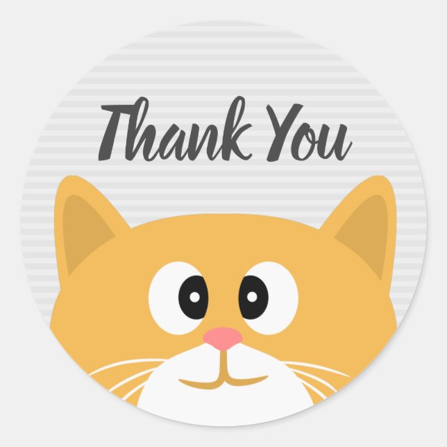 Adesivo Redondo Obrigado (Frente)