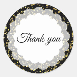 Adesivo Redondo Obrigado