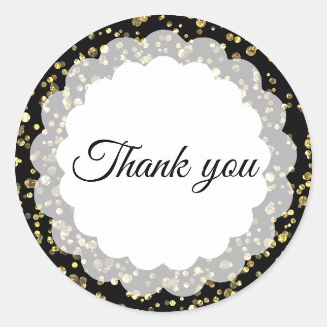 Adesivo Redondo Obrigado (Frente)