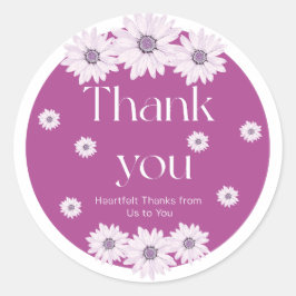 Adesivo Redondo Obrigado