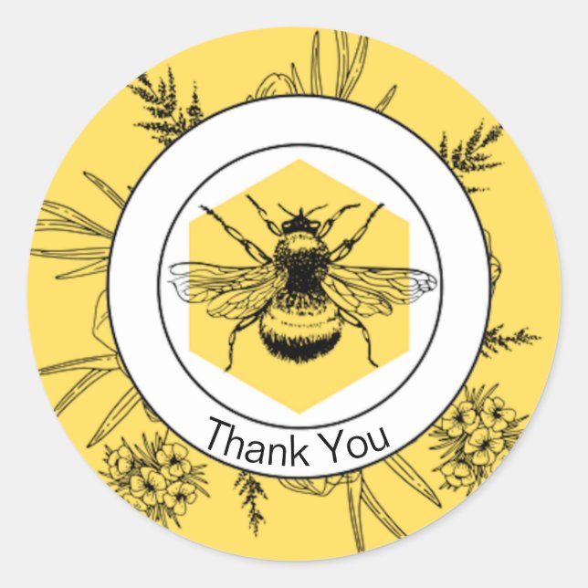 Adesivo Redondo Obrigado (Frente)