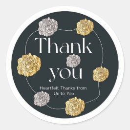 Adesivo Redondo Obrigado