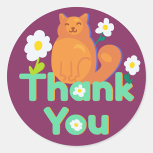 Adesivo Redondo Obrigado