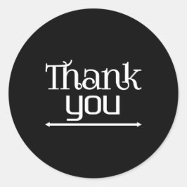 Adesivo Redondo Obrigado