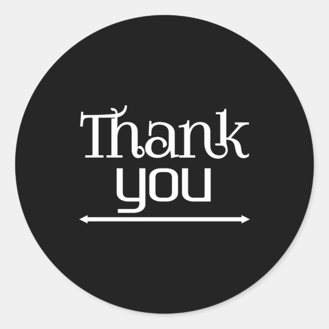 Adesivo Redondo Obrigado (Frente)