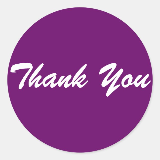 Adesivo Redondo Obrigado (Frente)