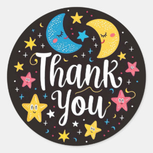 Adesivo Redondo Obrigado