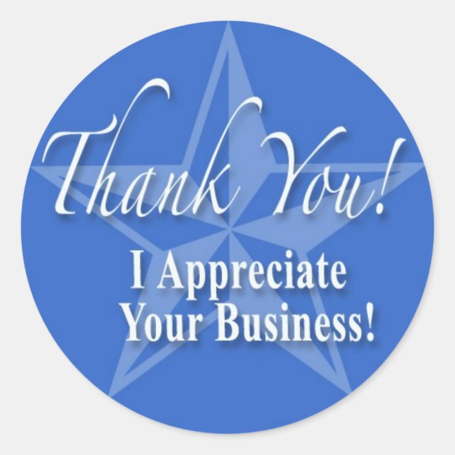 Adesivo Redondo Obrigado! (Frente)