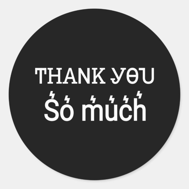 Adesivo Redondo Obrigado (Frente)