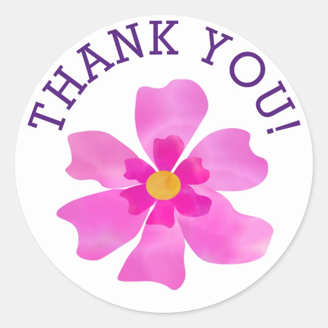 Adesivo Redondo Obrigado A Vinhetas Redondas PERSONALIZADAS (Frente)