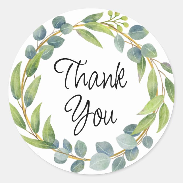 Adesivo Redondo Obrigado, adesivo, selos de envelopes (Frente)