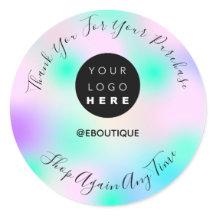 Obrigado Adquira O Logotipo Boutique Azul-Cor-De-R