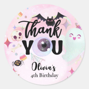 Adesivo Redondo Obrigado assustador